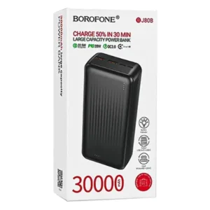 پاوربانک بروفون مدل BJ80B ظرافیت 30000 میلی آمپرساعت