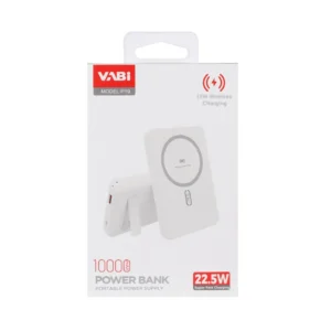پاوربانک وایرلس سوپر فست شارژ 22.5W مگ سیف VABI 10000mAh مدل P19
