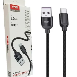 کابل شارژ و انتقال دیتا تایپ سی فست کنفی وابی (VABI) مدل CA79 - طول ۱ متر