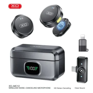 میکروفون یقه ای بی سیم ایکس او XO مدل MC12 با نویز کنسلینگ