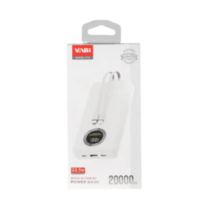 پاوربانک فست شارژ 20000mAh 22.5W برند VABI مدل P15